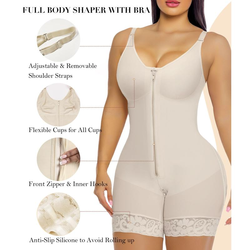 Colombianas shapewear  Tummy Control Butt Lifter Shaper with Zipper